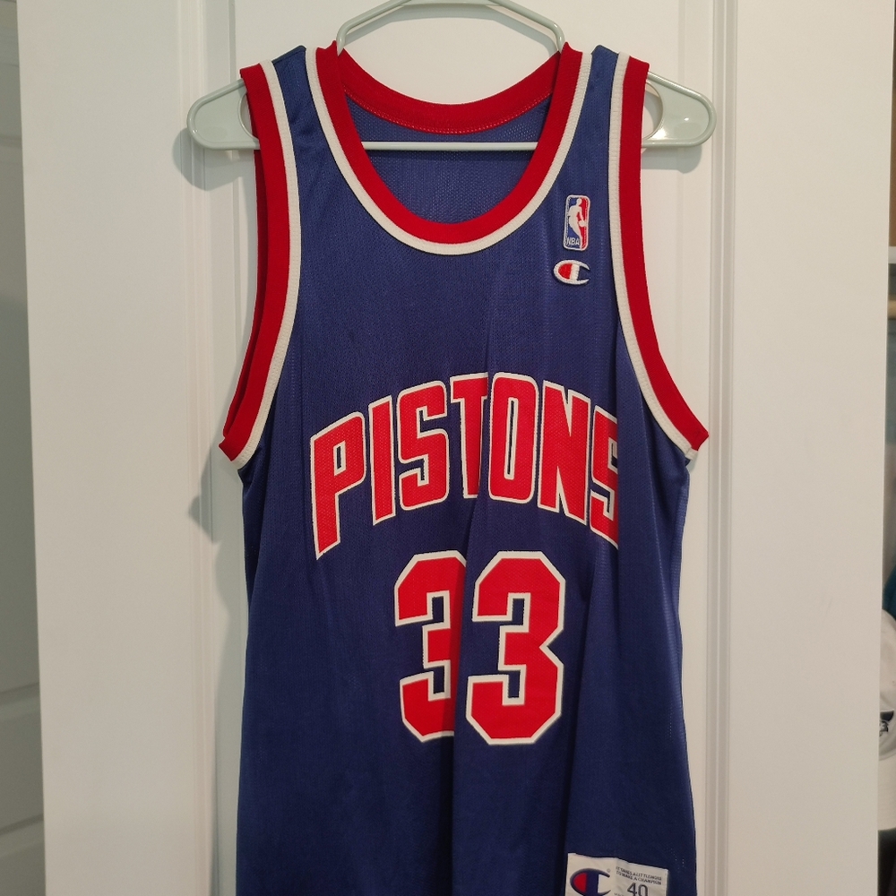 Grant Hill Detroit Pistons Champion Jersey